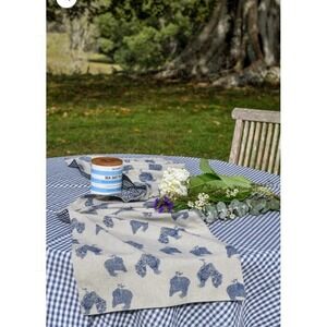 Raine And Humble HENRIETTA TABLE RUNNER BLUEBERRY Double Sided 45x150 CM